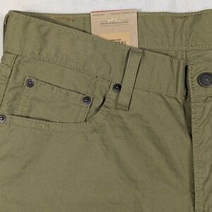 NEW Levis Middy Straight Jeans Womens 28x30 Olive Green Twill